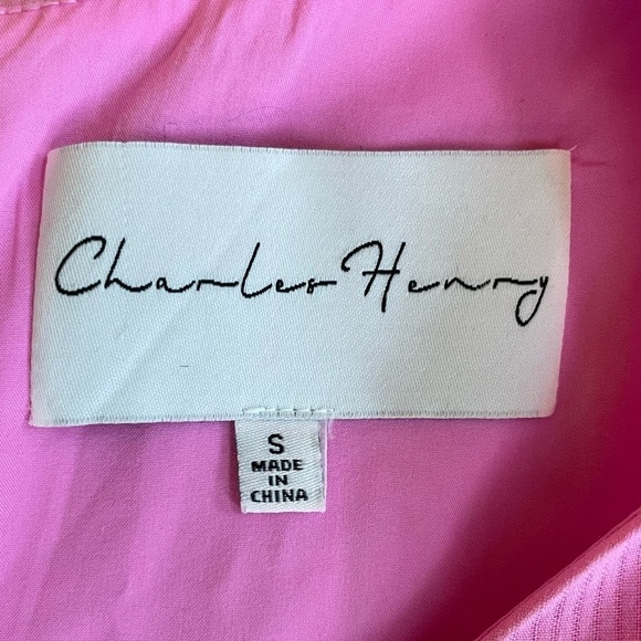 Charles Henry Pink Flutter Sleeve Tiered Mini Babydoll Dress - Picture 7 of 11